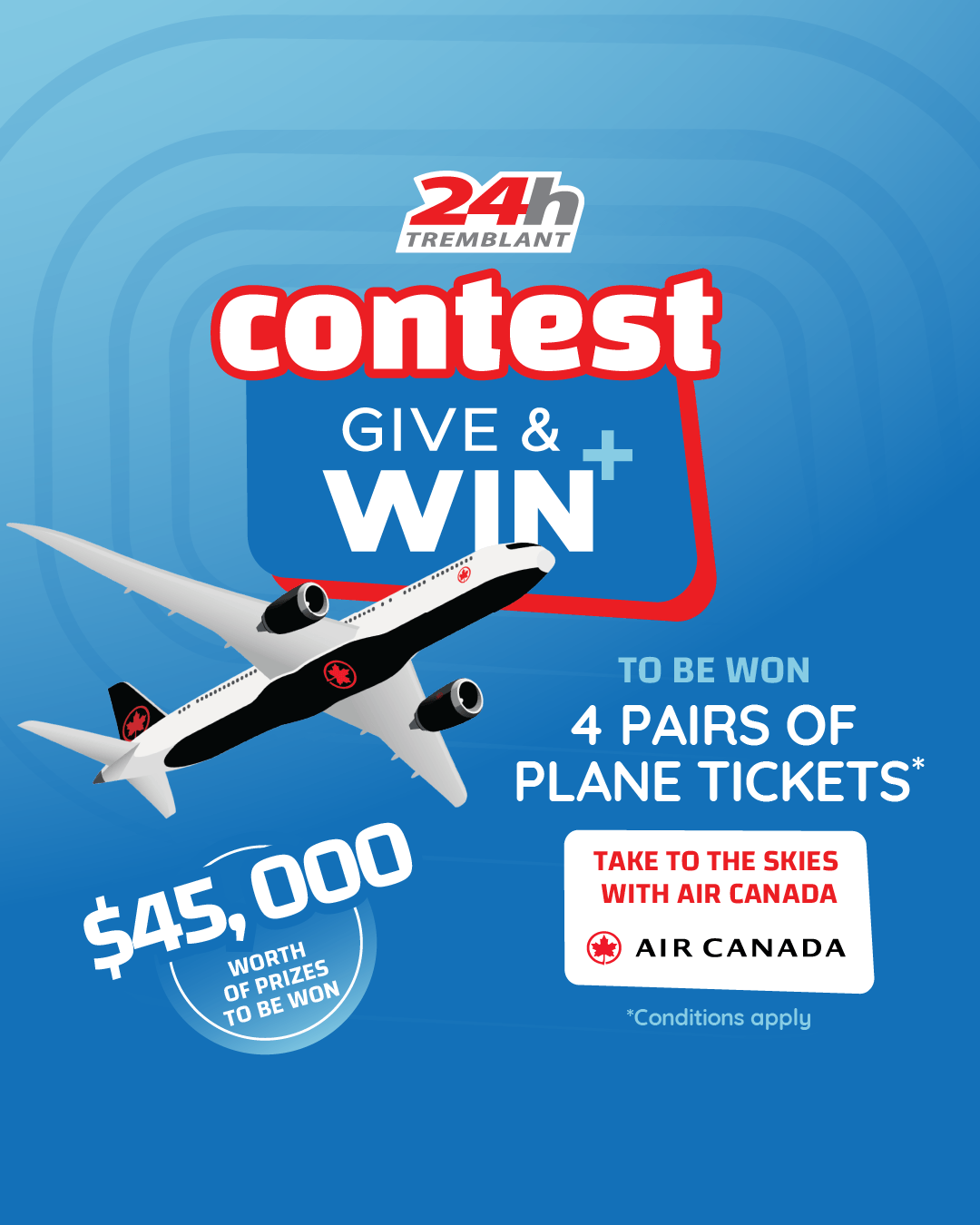 Contest give and win - Air Canada