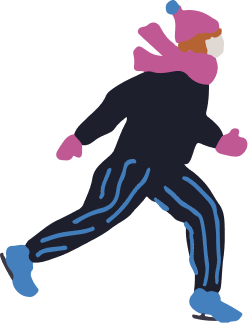 Personne qui patine