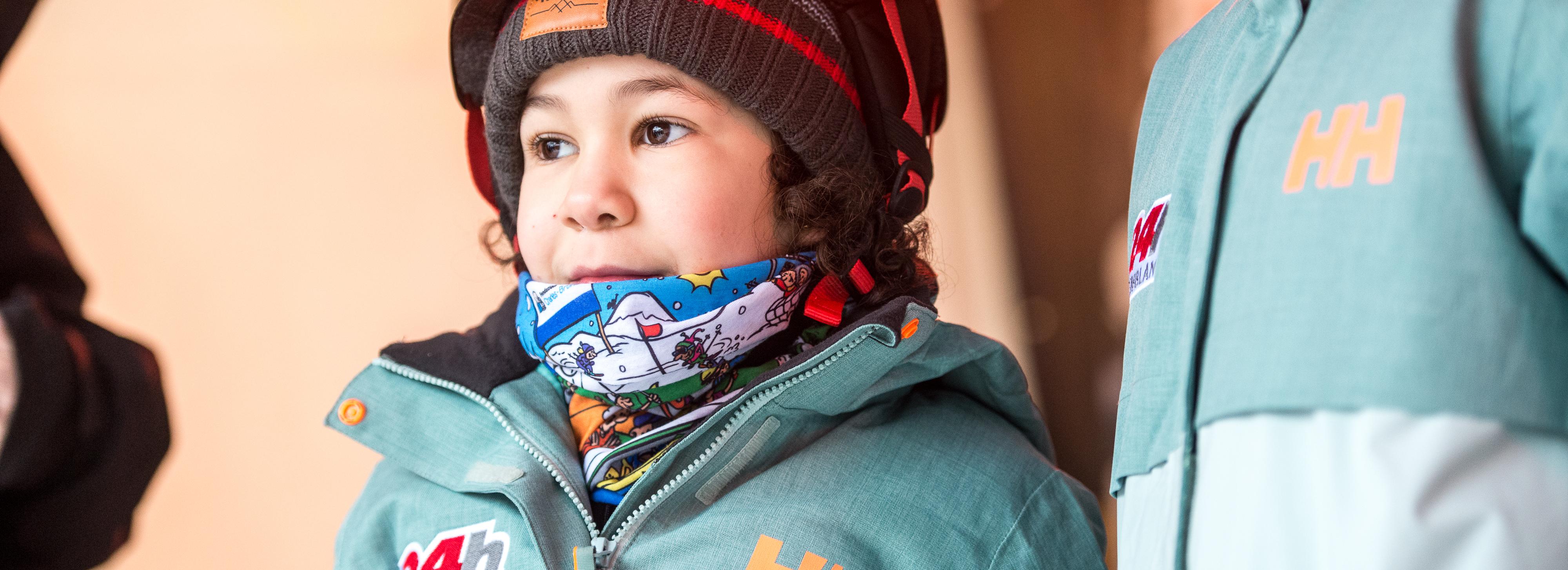 alt="Plan rapproché d'une enfant parrainée du 24h Tremblant"