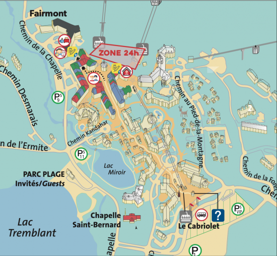 carte du site 24h Tremblant