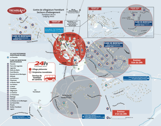 carte hebergement tremblant