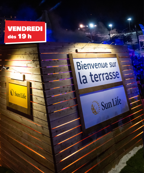 Terasse Sun Life 24h Tremblant