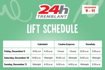 lift schedule 24h tremblant