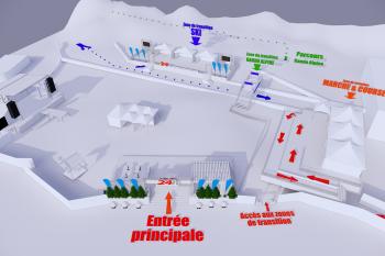 Map - 24h tremblant site et transition areas