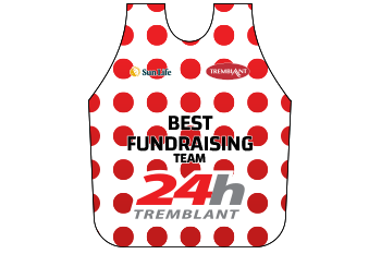 Red Polka-dot Bib 24h tremblant